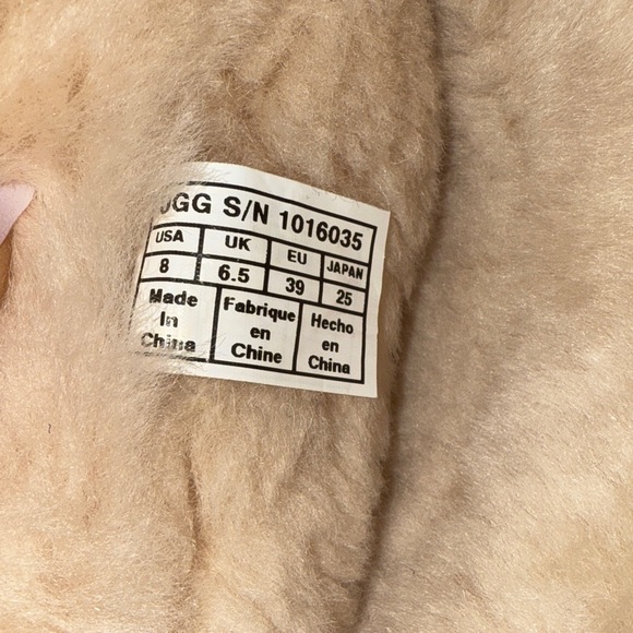 UGG Dark Blue Suede Boots with Bows - Picture 7 of 9